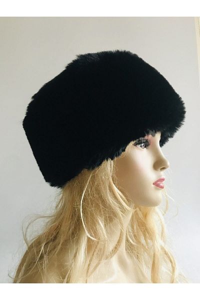 Mimosa Black Faux Fur Kalpak