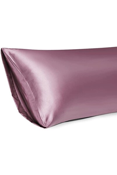 Tinybabyconcept Natural Silk Textured Cotton Satin 50x135cm Pillow Case with Hidden Zipper Rose Color 1 Piece