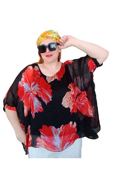 unishe Oversize Summer Chiffon Tunic