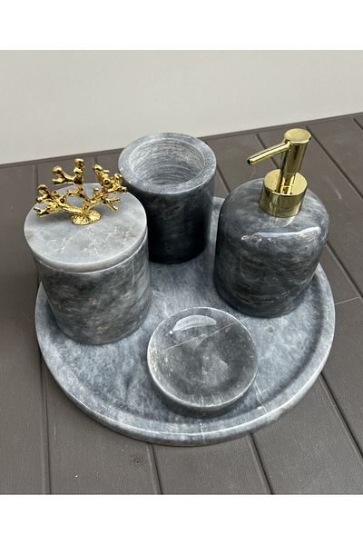 ege gross 5-Piece Bathroom Set 100% Marble
