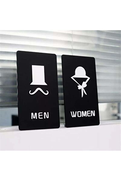 REKLAMCHI Bay Wc Yazısı Kapı Levhası