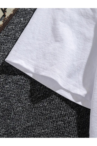 EFFRENATU Hıla Fashion Men's Printed T-Shirt, Plus Size