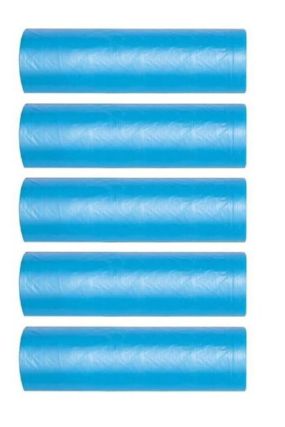 ASTERA Blue Large Size Garbage Bag - 10 Rolls X 5 Packs (65X80 cm)