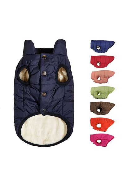 Choice Winter Dog Clothes Outdoor Cold Proof Warm Dog Jacket with Fleece Cotton Lining Chihuahua French ...