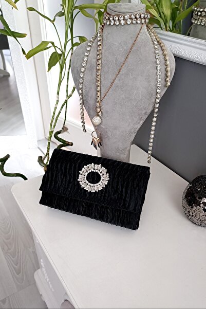 LA CALZATURE Satin Zr Sun Accessory Μαύρο Πλισέ Τετράγωνο Βραδινό Φόρεμα Γυνα...