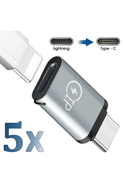 Choice 5 قطعة أنثى البرق إلى USB C ذكر 3 قطعة محول الكابل Carplay Type-C مهايئ شاحن الهاتف ل IP