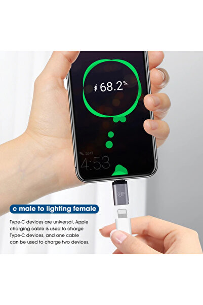 Choice 5 قطعة أنثى البرق إلى USB C ذكر 3 قطعة محول الكابل Carplay Type-C مهايئ شاحن الهاتف ل IP