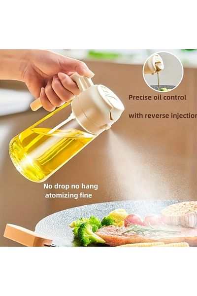 Choice Dual purpose kitchen oil spray can leakproof oil can glass spray bottle kitchen household