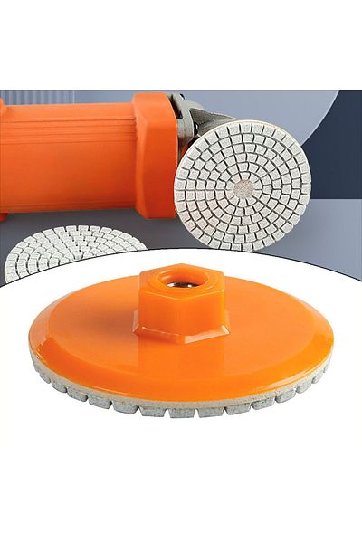 DAZZLEEX 1pcs 80mm 3 Inch Polishing Pad Wet Dry Buff Disc Abrasive For Sanding Marble Granite Concrete Gri...