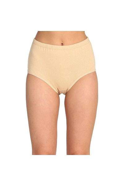 MODY 3 Pieces High Waist Ribbed Cotton Panties