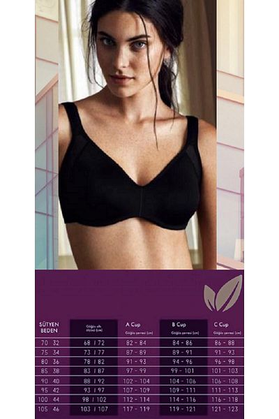 F.K Μαύρο σουτιέν Push Up 122