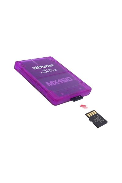 Choice محول بطاقة SD/TF من Bitfunx Mx4sio Sio2sd لقارئ الألعاب لجهاز PS2 وPlaystation2