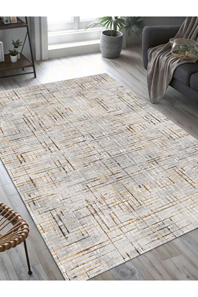 İNSPİRA Dijital Baskılı Yıkanabilir Kaymaz Taban Salon ve Oturma Odası Halısı...