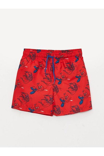 LC Waikiki Spiderman Printed Boys' Swim Shorts