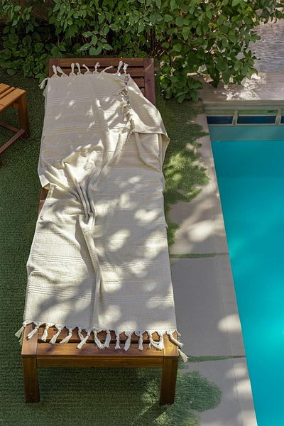 Arelina Textile 100% Cotton 100x170 Beige Beach&spa Towel