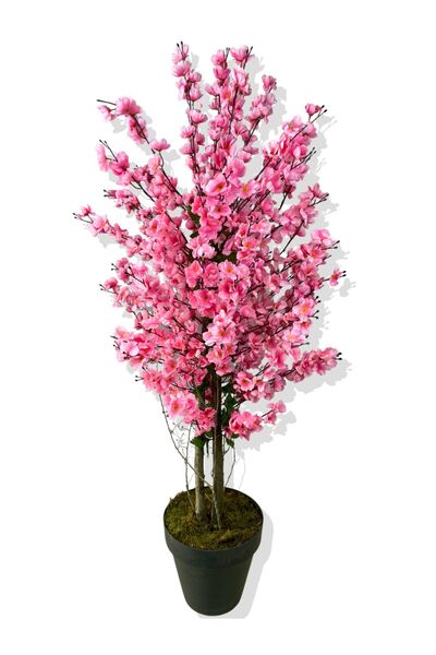 Cihan Çiçekçilik Cihancicekcilik Yapay Pembe Bahar Dalı Ağacı 140 Cm Boy