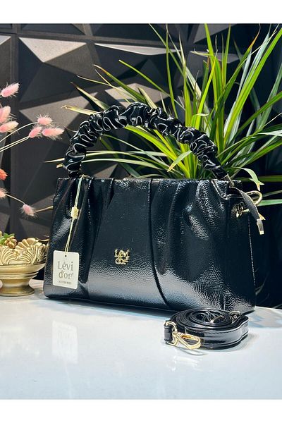 Levidor Levidor Special Color Combination Faux Leather Hand and Arm Bag - LEVDR.930074SYHRGN