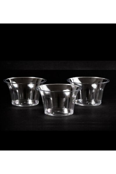 14Süs حاوية حلويات كريستال بلاستيكية 180 سي سي كابيلو 30 قطعة (عبوة واحدة)