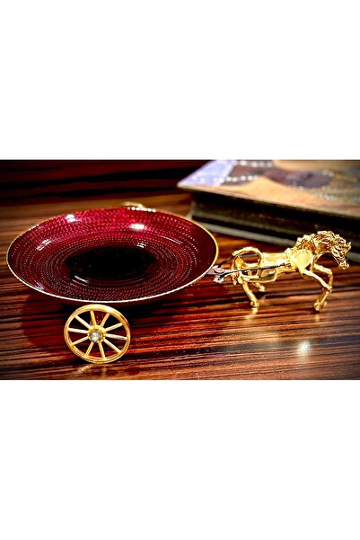 Gims Hand Crafts KIRMIZI B YUVARLAK ATLI