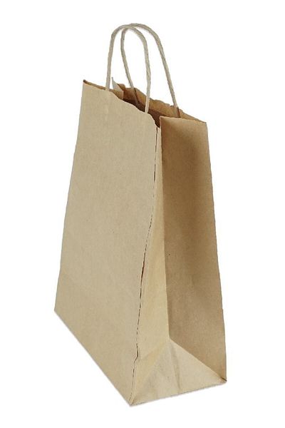 14Süs Τσάντα από χαρτί Kraft Auger Twist Handle, 25x31x12cm, 10 τεμάχια