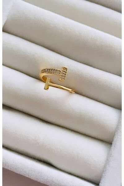 VNS Accessories خاتم تيفاني موديل قابل للتعديل مع حجر الزركون