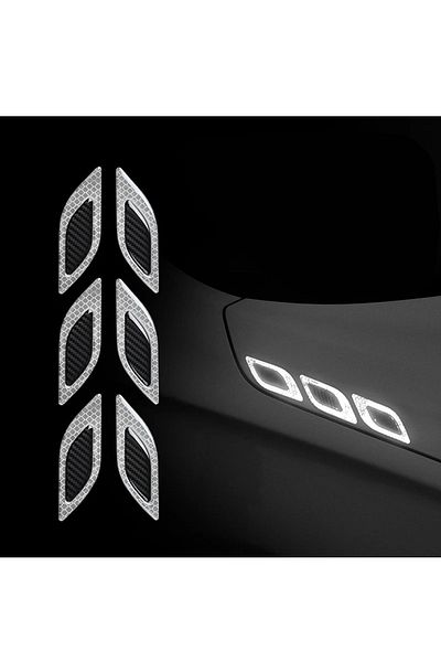 GARDENAUTO Car Motorcycle Reflective Strip Reflective Vehicle Hood Sticker Auto Reflective Warning tape