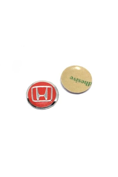 GARDENAUTO Honda Kırmızı Araç Anahtar Logo Amblemi Kumanda Logo Çap: 14 Mm 2 ...