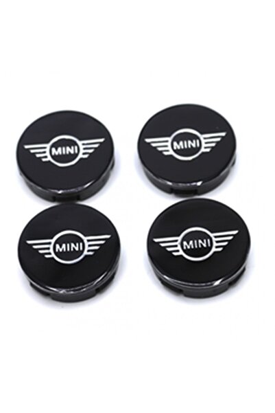 Genel Markalar Mini Cooper Geçmeli Siyah 55/58 Mm Jant Göbeği