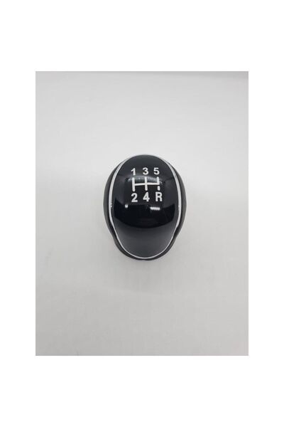 Favori Auto Parts Linea- Punto- Doblo Leather Gear Shift Knob 5 Forward Black Scheming