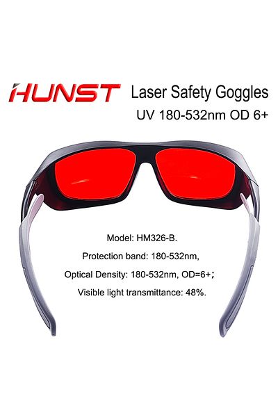 Choice HUNST OD 6+ Professional Laser Glasses Protective Goggles for 355nm UV Laser 450nm Blue Laser and...