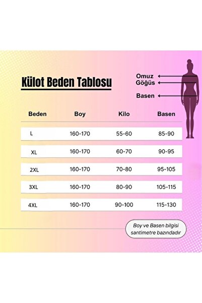 FENİKS İÇ GİYİM Kadın yüksek bel 7li kilot