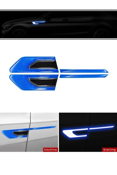 GARDENAUTO Auto Sticker Reflective Side Door Fender Venti Reflective Pasting ...