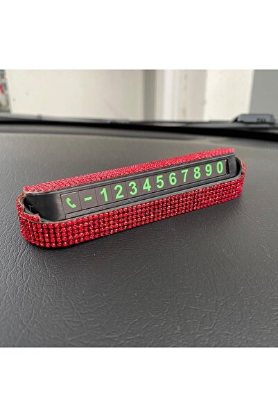 tasarım arabam Kırmızı taşlı araba park telefon numarası numaratör