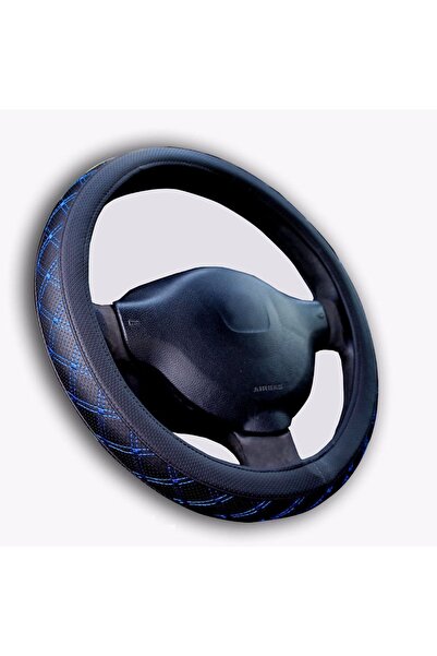 GARDENAUTO Ford Connect 2003-2014 A Kalite Geçmeli Direksiyon Kılıfı Mavi Nakışlı