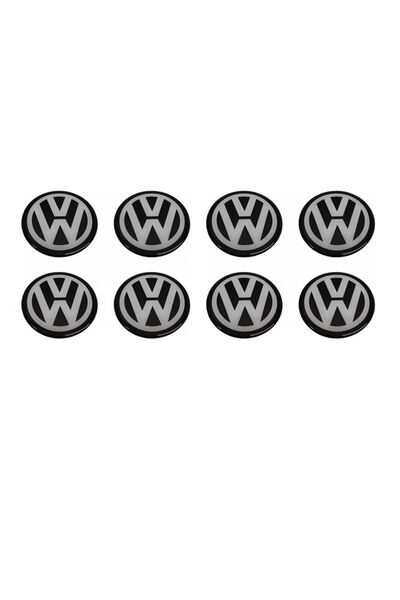 GARDENAUTO Volkswagen Logo Wheel Torpedo Steering Wheel 12 Mm Drop Sticker Logo Set 8 Pieces