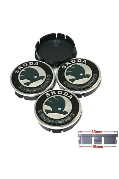 Skoda Orjinal Tip Jant Göbeği 55mm