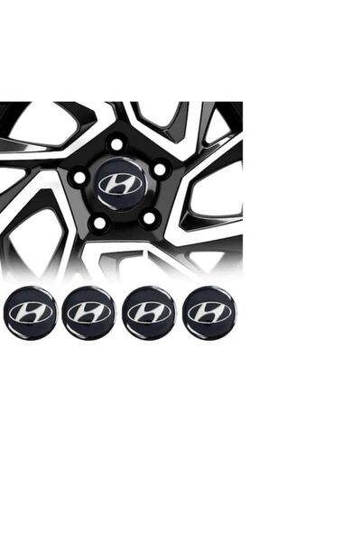 Cnk Oto Wheel Hub Arma 60mm Aluminum 4-Piece Black Hyundai