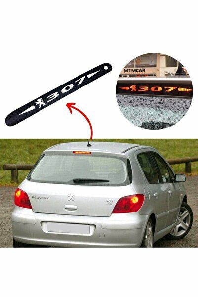 GARDENAUTO Peugeot 307 Karbon Arka Fren Stop Lambası Sticker