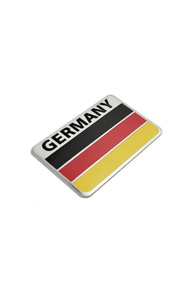 Waxen Autocolant din aluminiu Germania cu emblema steagului Germaniei cromat