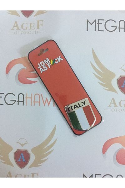 MEGAHAWK Italy Flag Coat of Arms (Shape Optional) - Auto/Motorcycle Coat of Arms-sticker