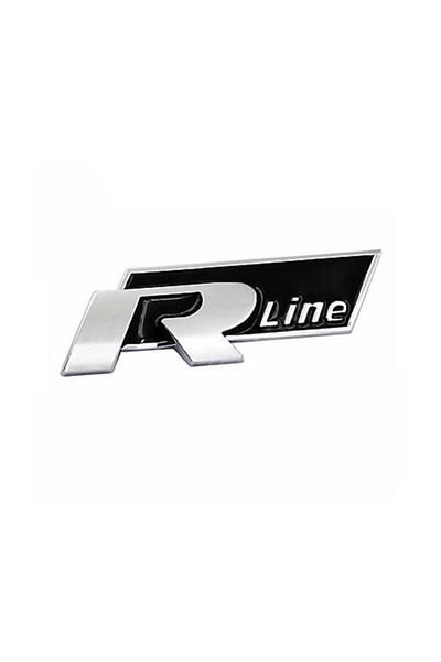 Şanlı R-line Metal Chrome Crest Logo Sticker