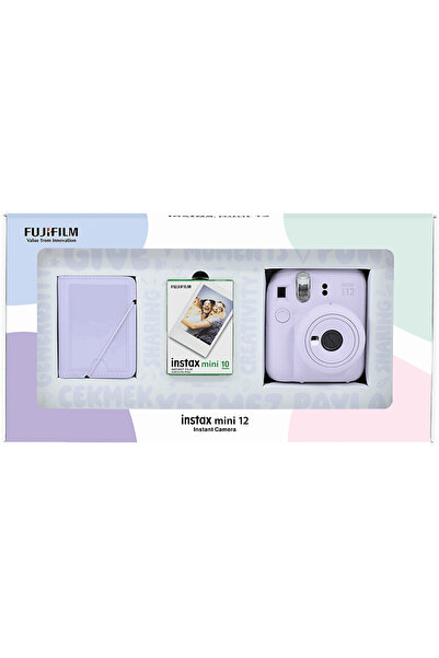 Fujifilm Mini 12 Eko Bundle Box Anlık Fotoğraf Makinesi Lila