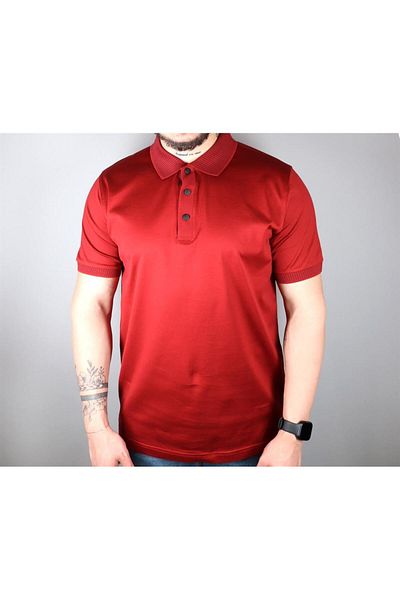 Nehir 231400305 NEHİR MRSZE PRINT FLOOR COLLAR CLARET RED