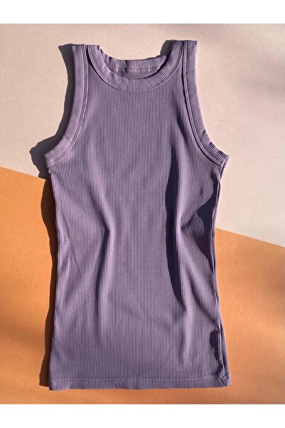 VicTroy Halter Yaka 4'lü Pamuklu Beyaz,  Siyah, Yeşil ve Mürdüm Gömlek Altı Kadın Kaşkorse Atlet 64V62