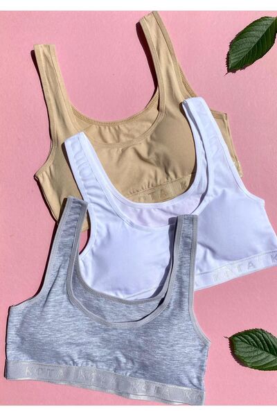 VicTroy 4-компонентна майка з товстими підтяжками на м'якій підкладці чорного, сірого та білого кольору M7075 L8085 XL9095 63v13