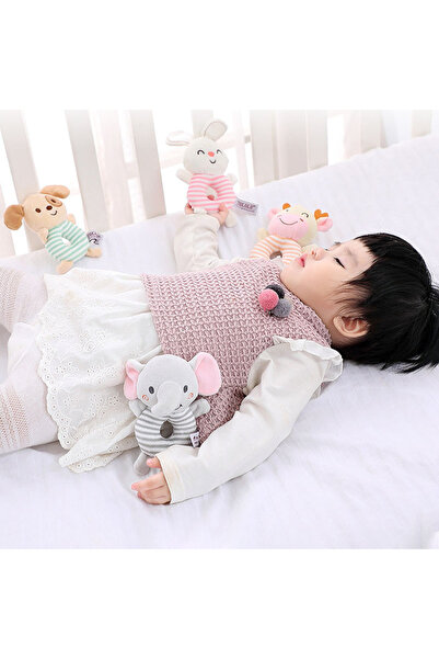 Choice ألعاب خشخيشة جديدة للأطفال حيوانات كرتونية قطيفة للرضع على شكل حلقة يدوية ألعاب لحديثي الولادة من عمر 0 ​​إلى 24 شهرًا تود...