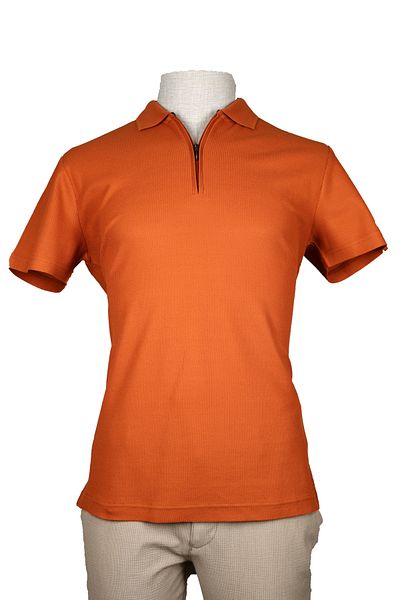 Nehir 241500207   Cinnamon Zippered P. Collar T-Shirt