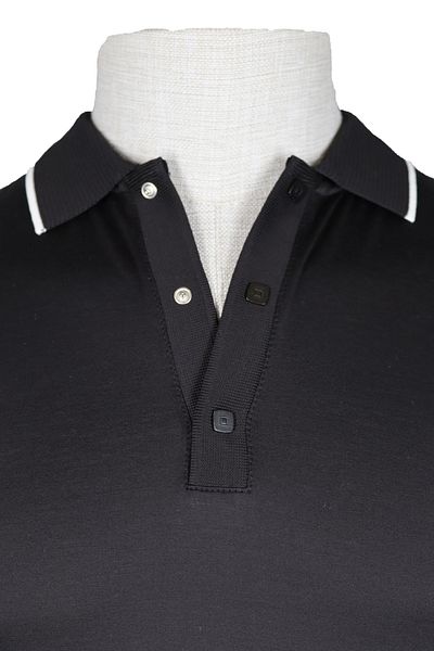 Nehir 241700305   - Black Snap-On P. Collar T-Shirt