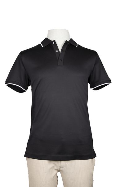 Nehir 241700305   - Black Snap-On P. Collar T-Shirt