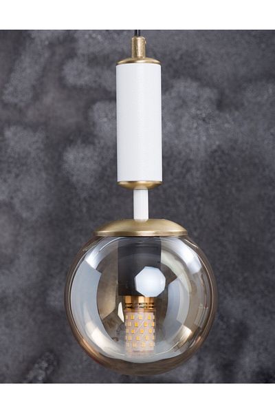 MŞ Aydınlatma Hector White Antique Honey Glass Chandelier